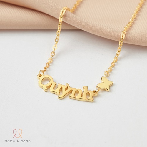 Vòng Cổ Cho Bé Gái Theo Tên Với Charm Trên Dây Hình Ngộ Nghĩnh - Say My Name