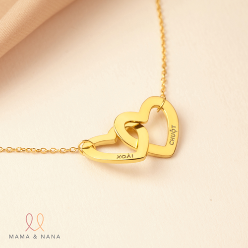 Dây Chuyền Mẹ Và Con 2 Trái Tim Lồng Nhau Ý Nghĩa - A Mom's Heart - Quà ...