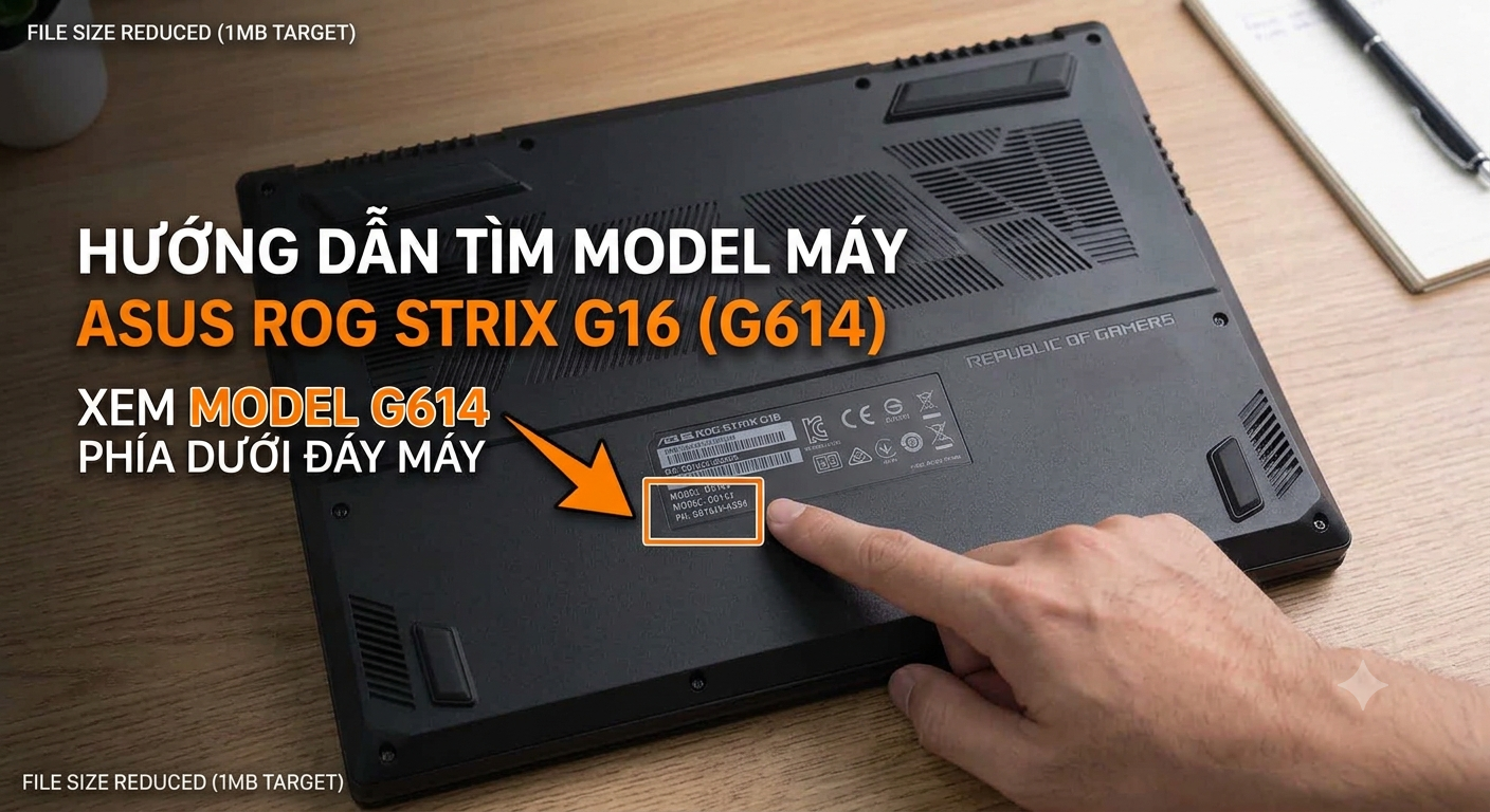 Cách Tìm Model Laptop Nhanh Nhất — Tra Đáy Máy, Windows, CMD, DxDiag