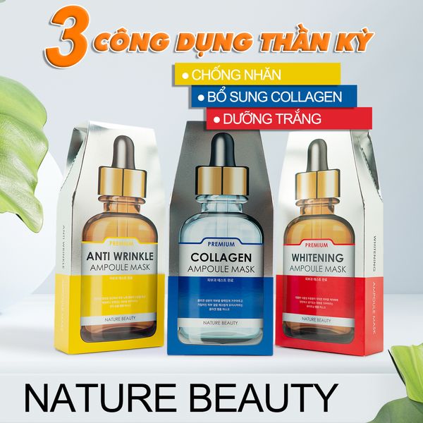Mặt nạ tinh chất tế bào gốc Nature Beauty PREMIUM AMPOULE MASK