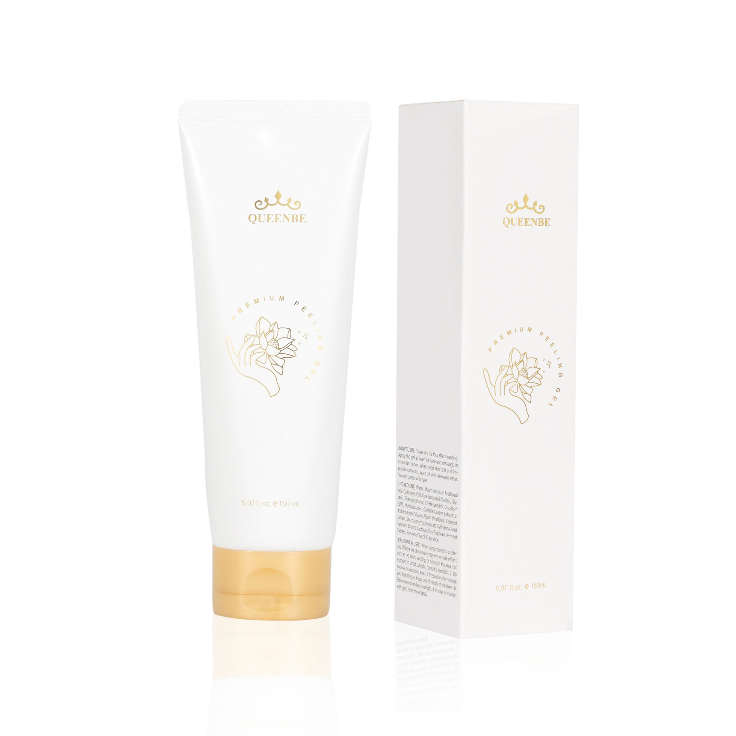 Tẩy da chết mặt Premium Peeling QueenBe dạng gel