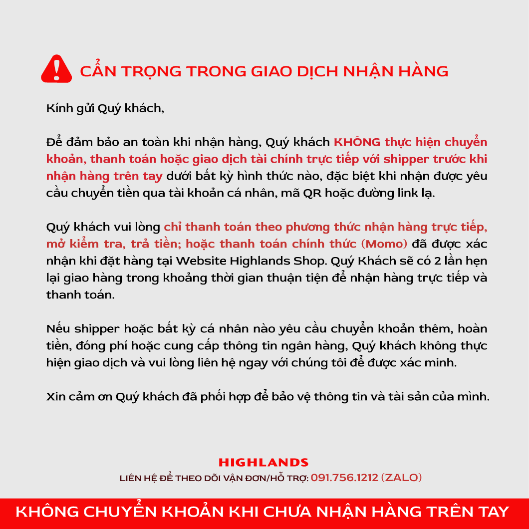 [DEAL THÁNG 10] MUA 4 TẶNG 1. Nhập mã KM30K giảm thêm 30K đơn từ 899K- Cà phê bột Truyền Thống Highlands Coffee 1kg. Giới hạn số lượng.