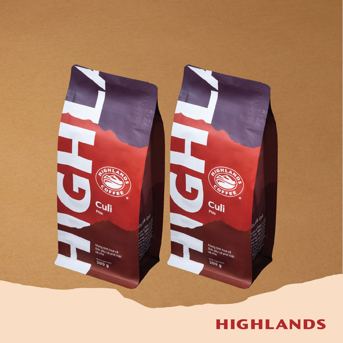 COMBO 2 Gói Cà Phê Rang Xay Culi Highlands Coffee 200g/gói