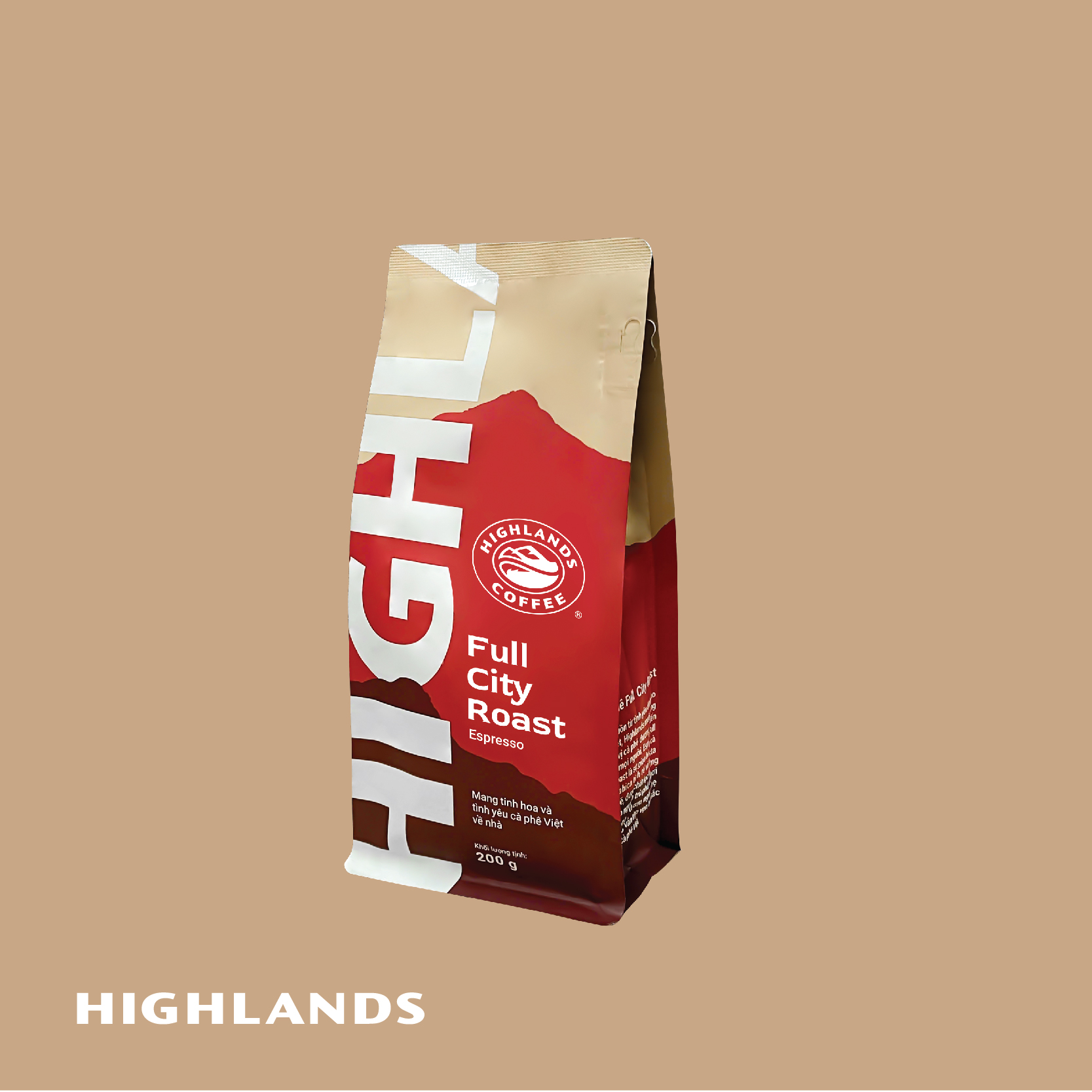 Dùng thử - Cà Phê Hạt Full City Roast Highlands Coffee 200g
