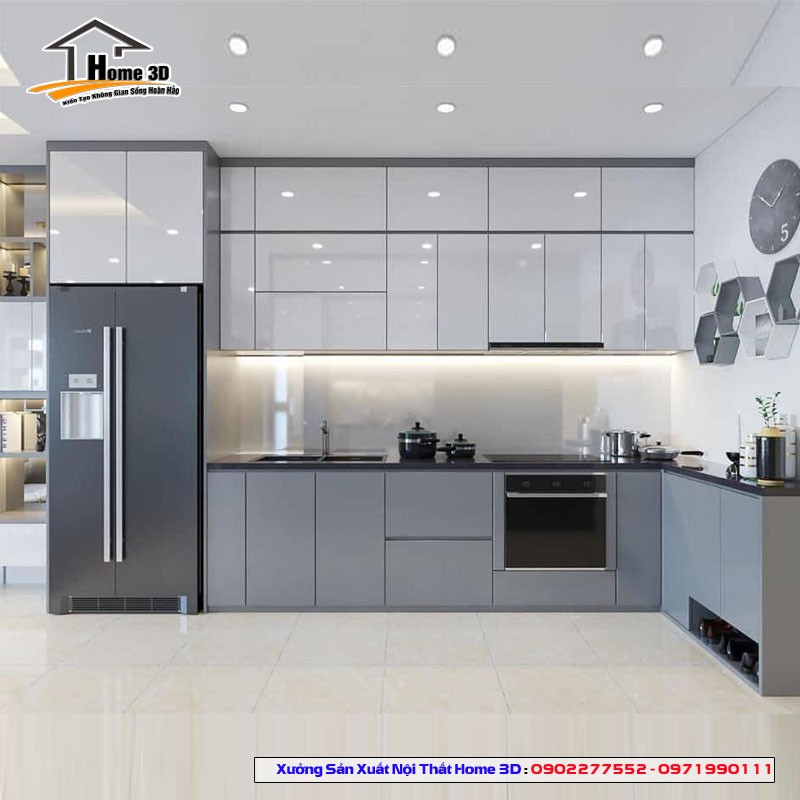 Thi công thiết kế tủ bếp nội thất trọn gói tại đường Trương Định – Từ A-Z, không lo phát sinh