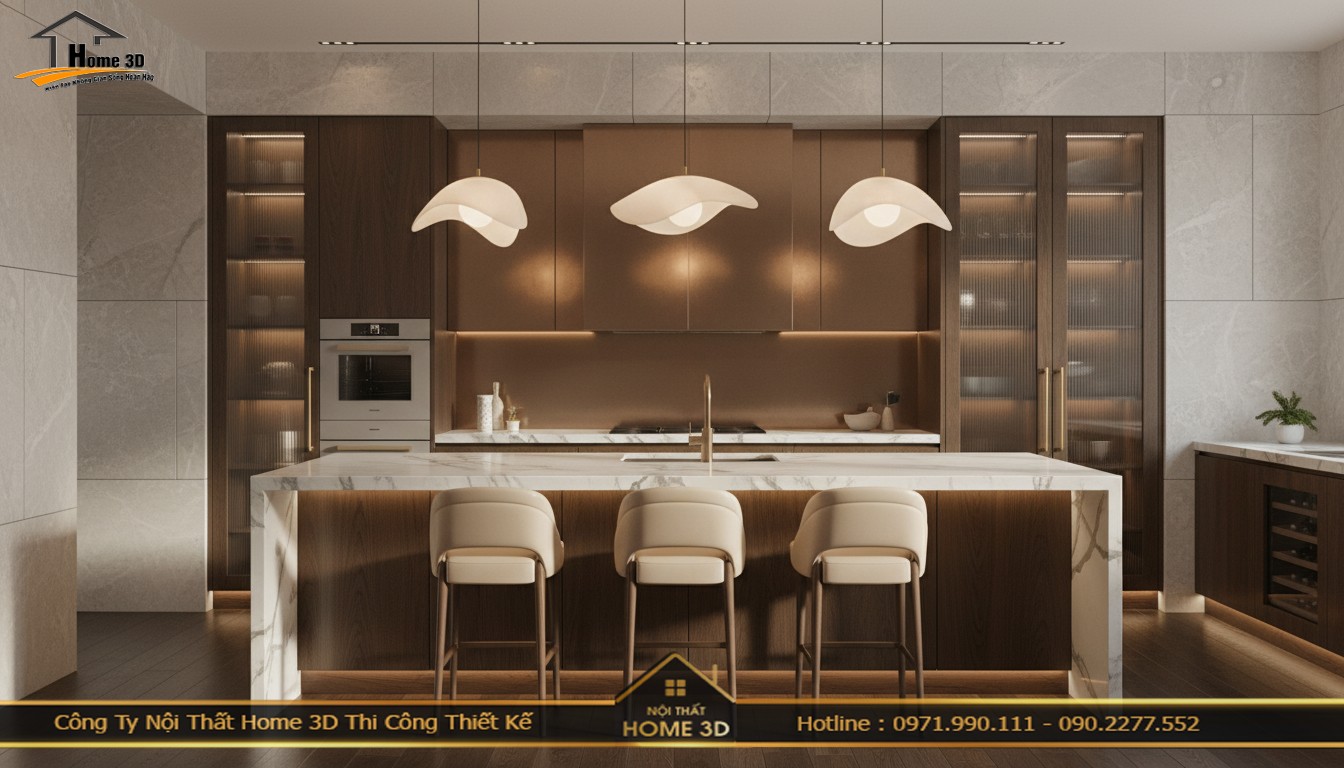 Cải tạo tủ bếp chống ẩm chung cư The Royal City chuẩn xưởng – Home 3D