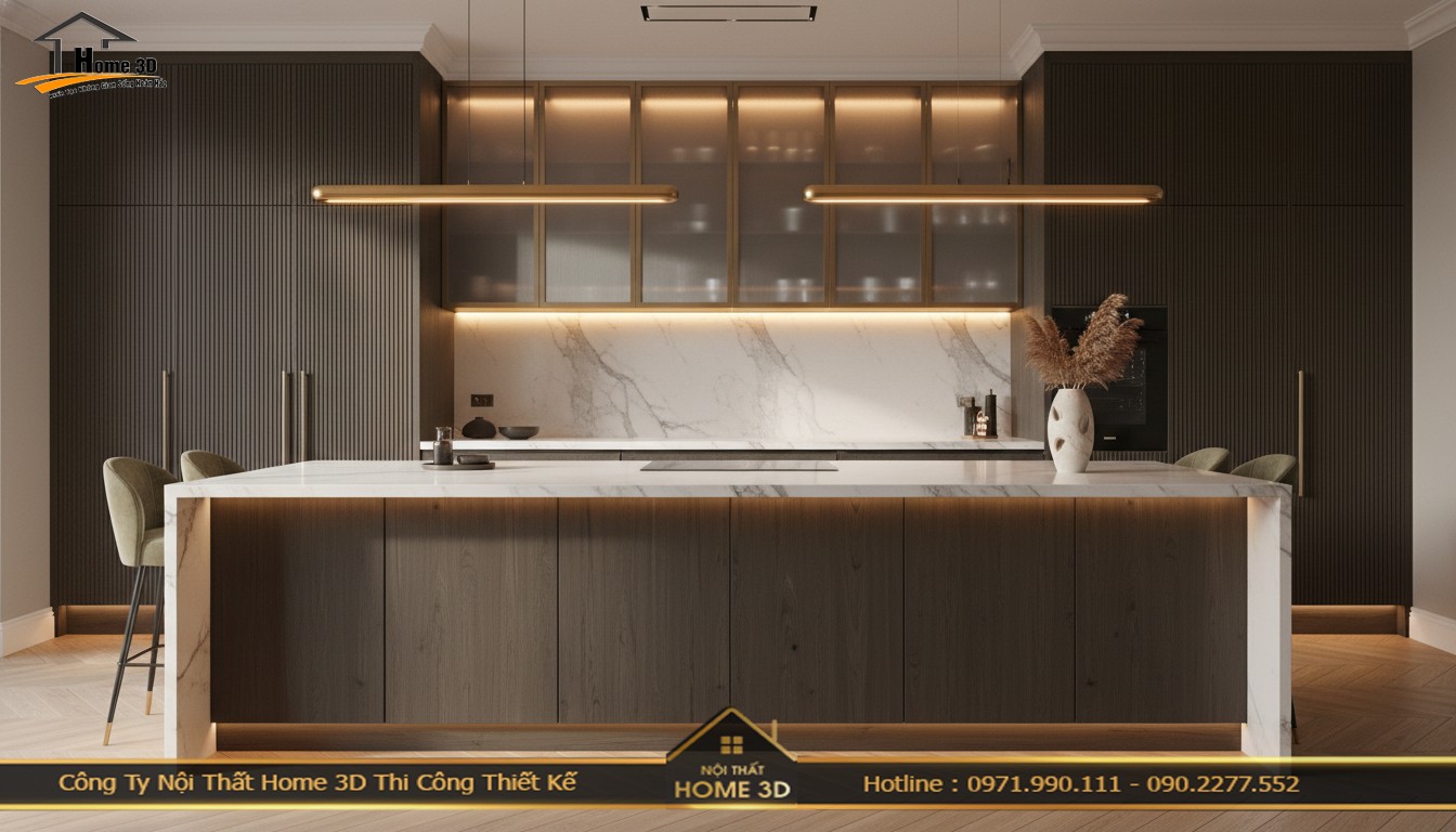 Cải tạo tủ bếp chống ẩm chung cư The Golden Palm tối ưu – Home 3D