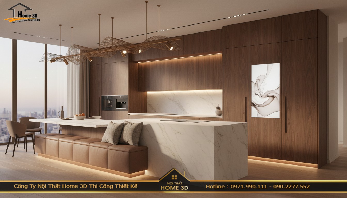 Thi công tủ bếp uy tín tại Giải Phóng – Tư vấn miễn phí, lắp đặt nhanh chóng