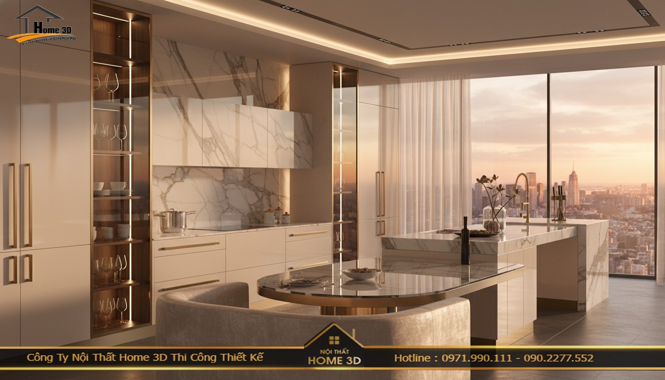 Thiết kế nội thất trọn gói chung cư The Diamond Residence tinh tế – Home 3D