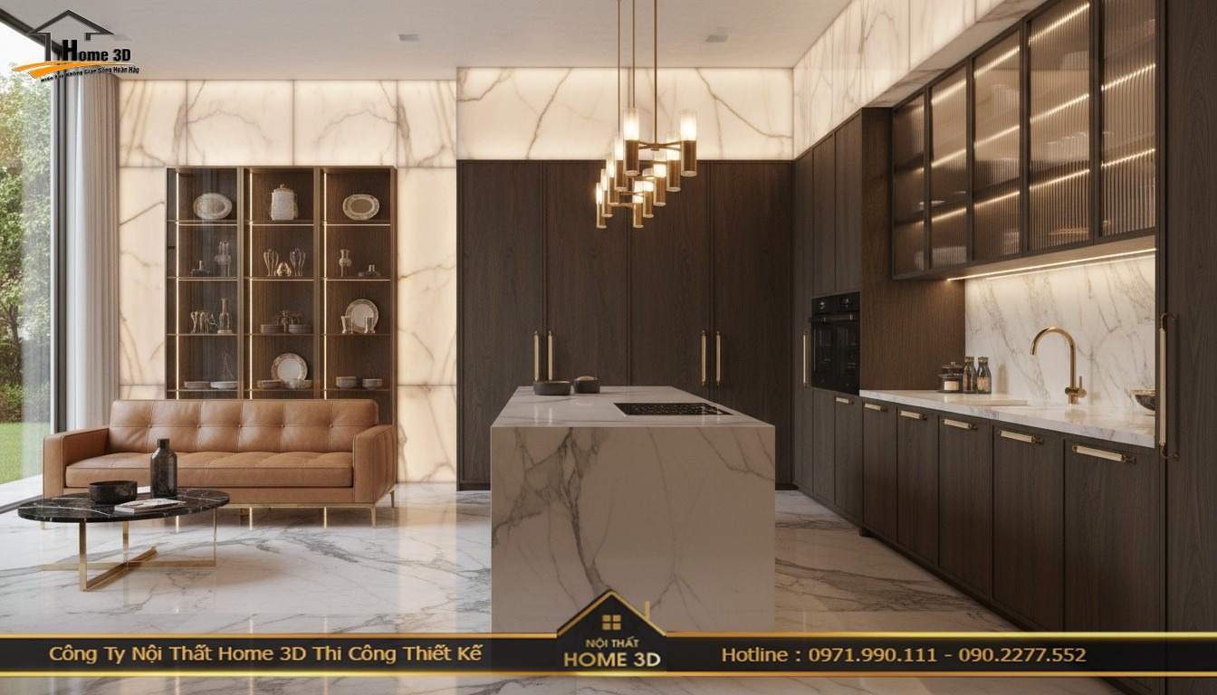 Thiết kế nội thất trọn gói chung cư Golden Palace cao cấp – Home 3D
