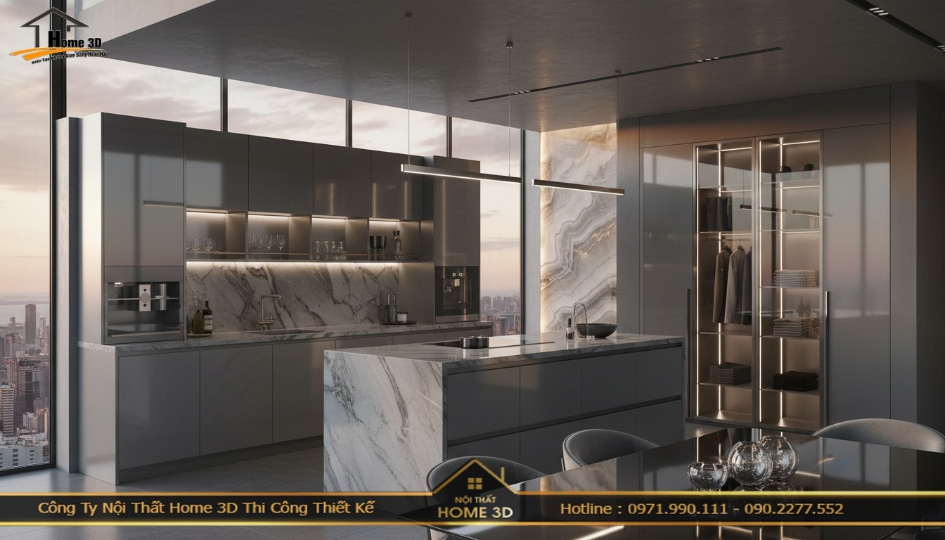 Tủ bếp Acrylic có bị ố vàng theo thời gian không?