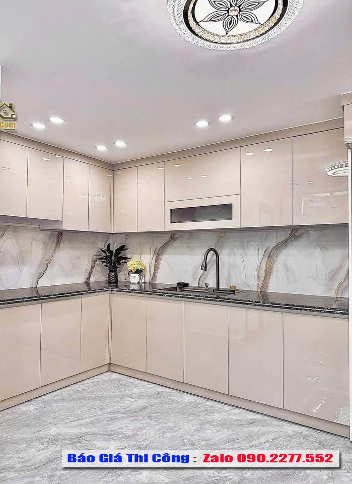 Cải tạo tủ bếp chống ẩm Nam Đô Complex chuẩn xưởng – Home 3D