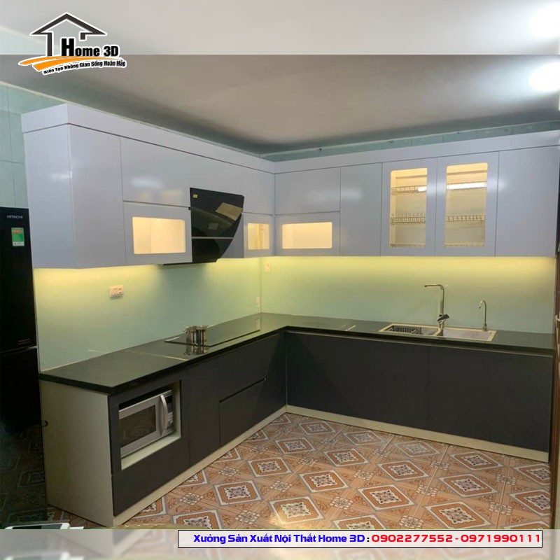 Cải tạo tủ bếp chống ẩm chung cư Thanh Lâm Đại Thịnh – Home 3D, giá rẻ hết cỡ