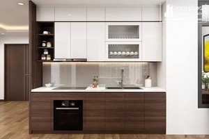 Nhựa Picomat thường được dùng để làm phần nào của tủ bếp?