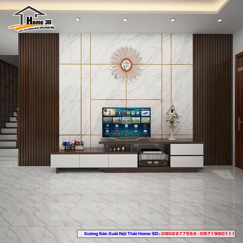 Mẫu thiết kế nội thất nhà phố hiện đại cho chị Trang - Home3D