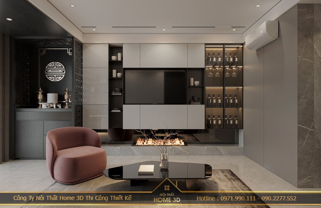 Thiết kế nội thất trọn gói Helios Tower 75 Tam Trinh – Home 3D