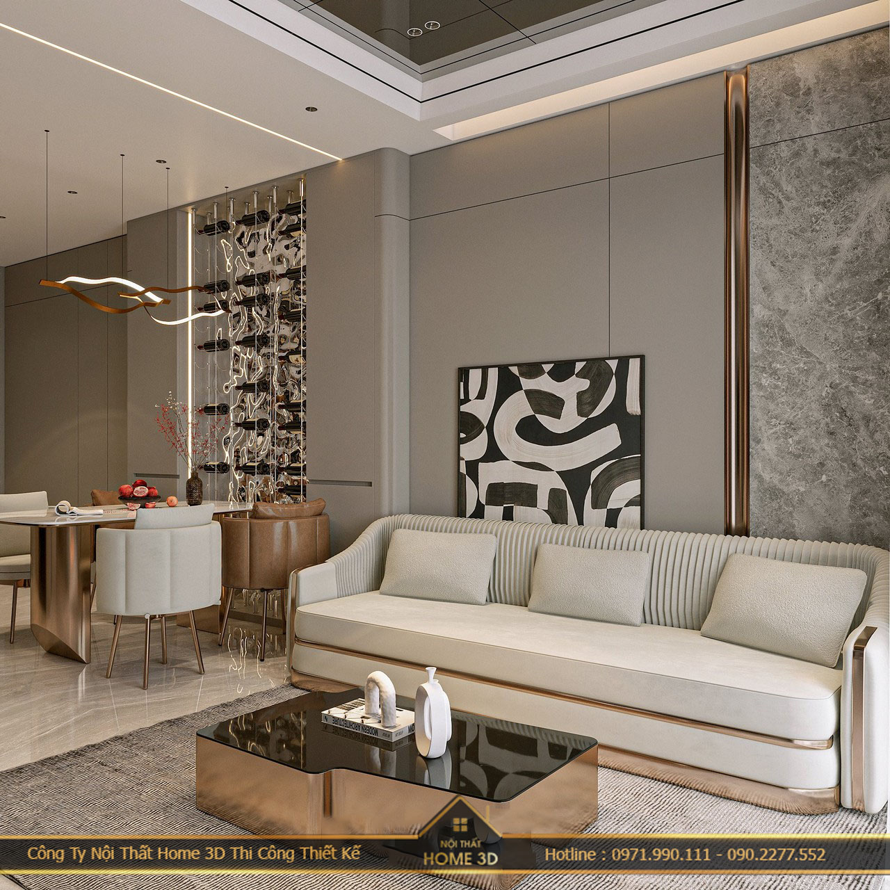 Thiết kế nội thất chung cư phong cách tối giản Home 3D?