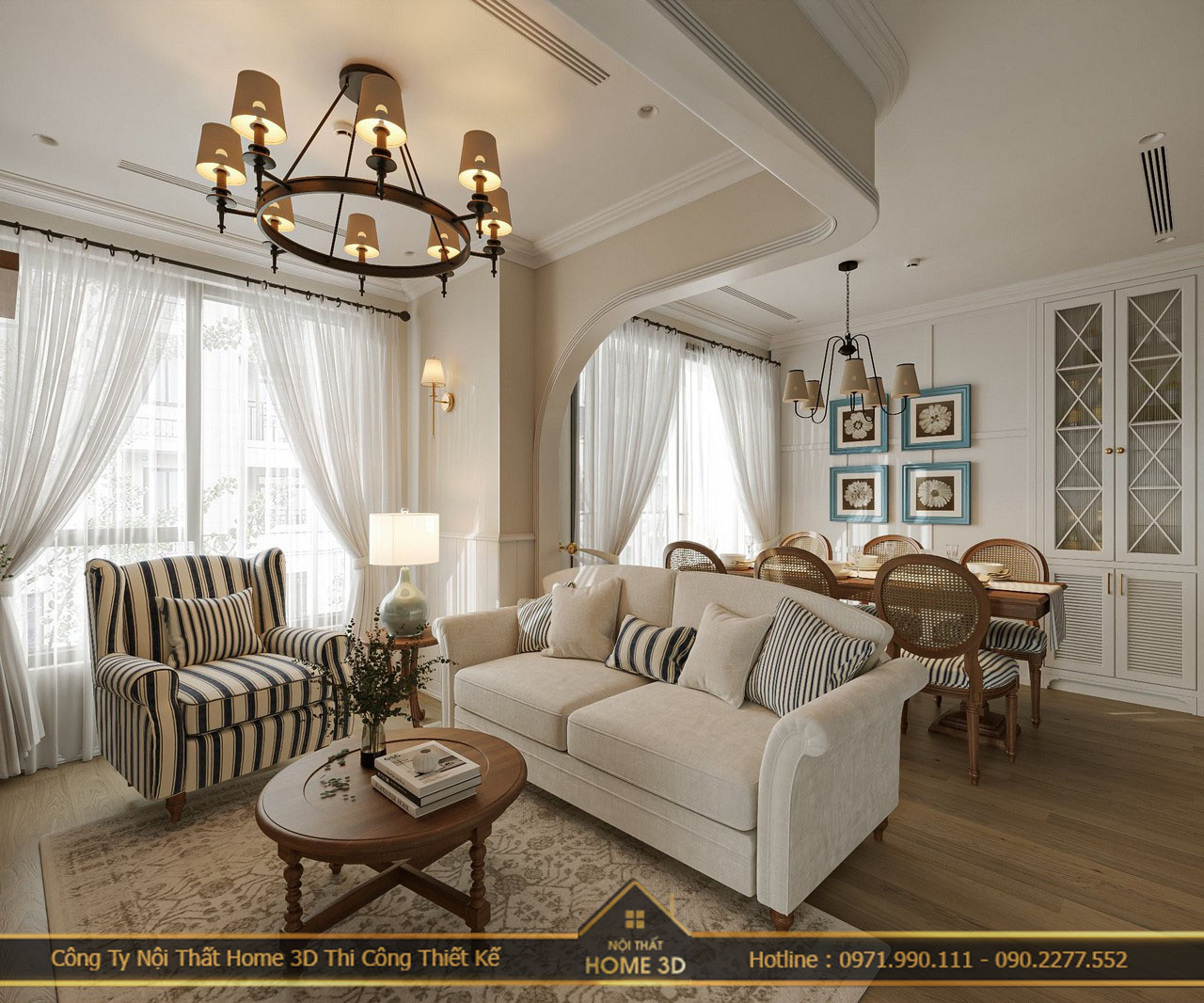 Thi công nội thất phòng ngủ ấm cúng, tiện nghi cùng Home 3D?