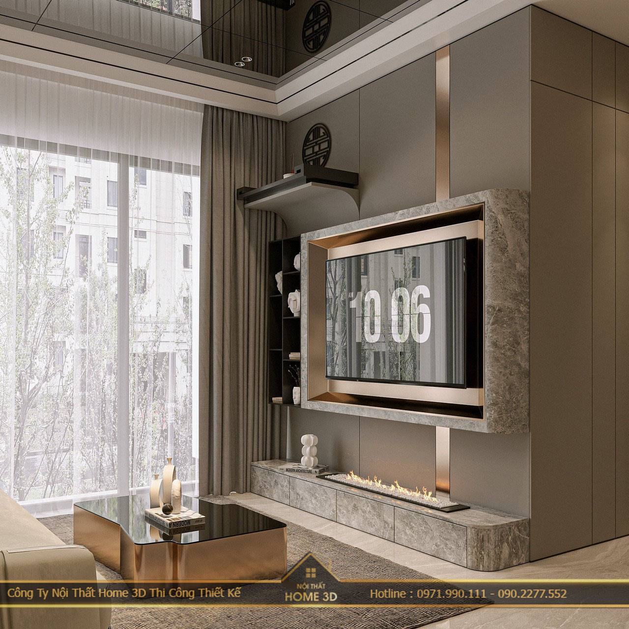 Thiết kế nội thất chung cư phong cách công nghiệp Home 3D?