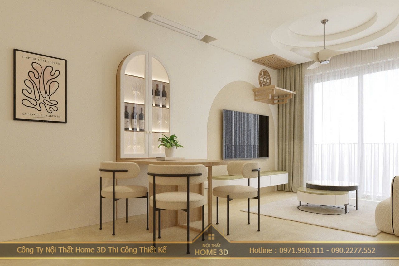 Thiết kế nội thất phong cách Scandinavian cho chung cư Hoàng Thành Tower