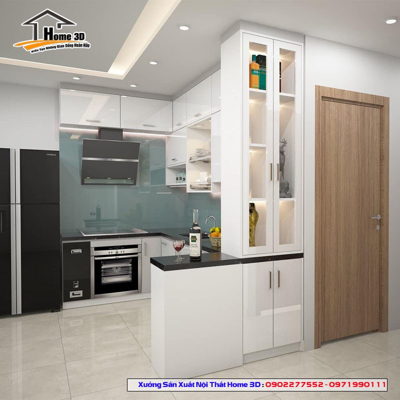 Thi công tủ bếp theo yêu cầu tại Nam Sách Hải Dương uy tín