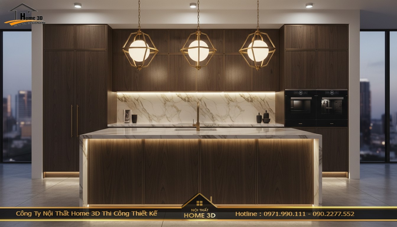 Thi công tủ bếp tại Bùi Xương Trạch – Giải pháp tối ưu cho không gian bếp nhỏ