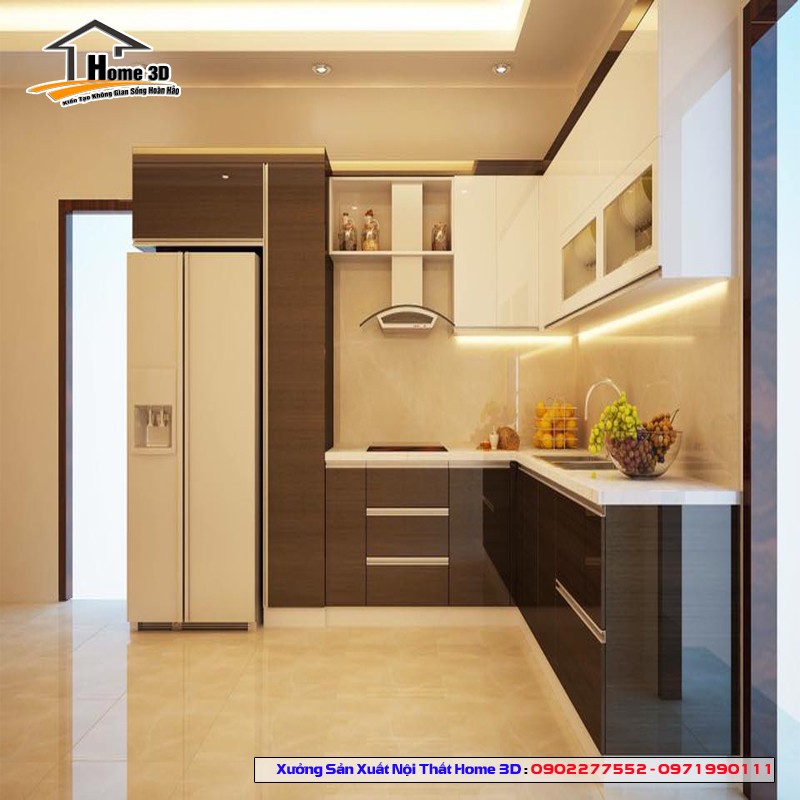 Cải tạo tủ bếp chống ẩm chung cư Golden Tower – Home 3D, giá rẻ cho mọi nhà