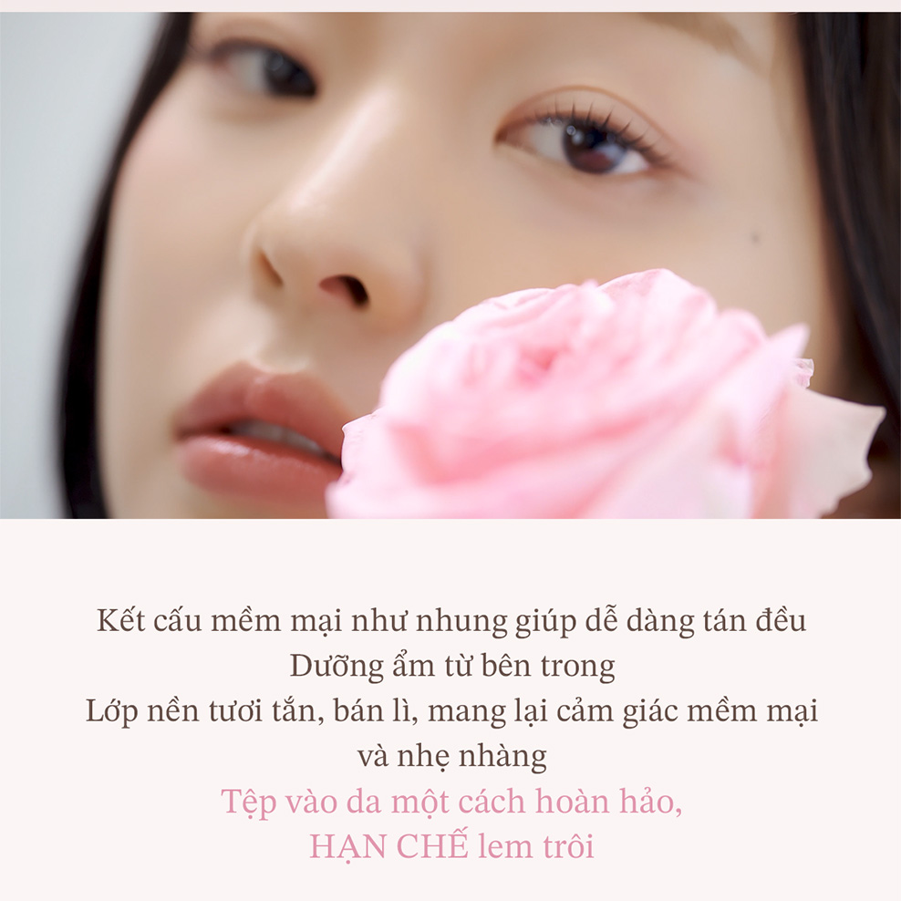 Phấn Nước Mịn Lì Lâu Trôi Black Rouge Thin Layer Veiled Cushion SPF50+/PA++++ 14g