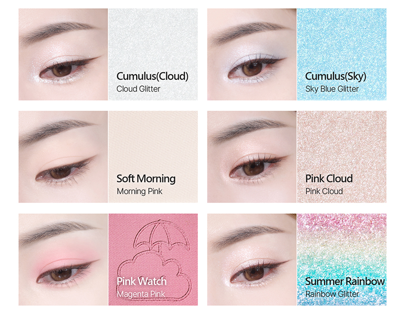 Bảng Phấn Mắt 9 Ô Màu Có Highlight Black Rouge Colordation Mood Palette - Weather Zip