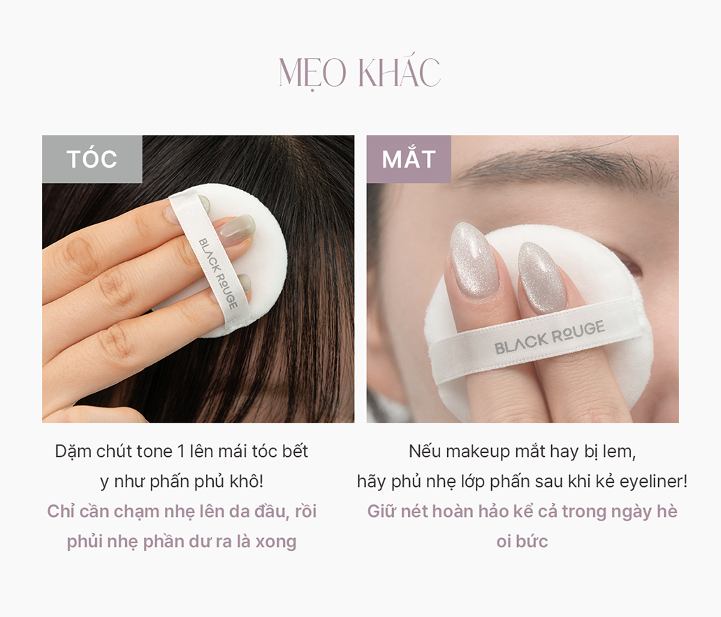 Phấn Phủ Black Rouge Egg Blur Powder Kiềm Dầu Làm Mờ Lỗ Chân Lông