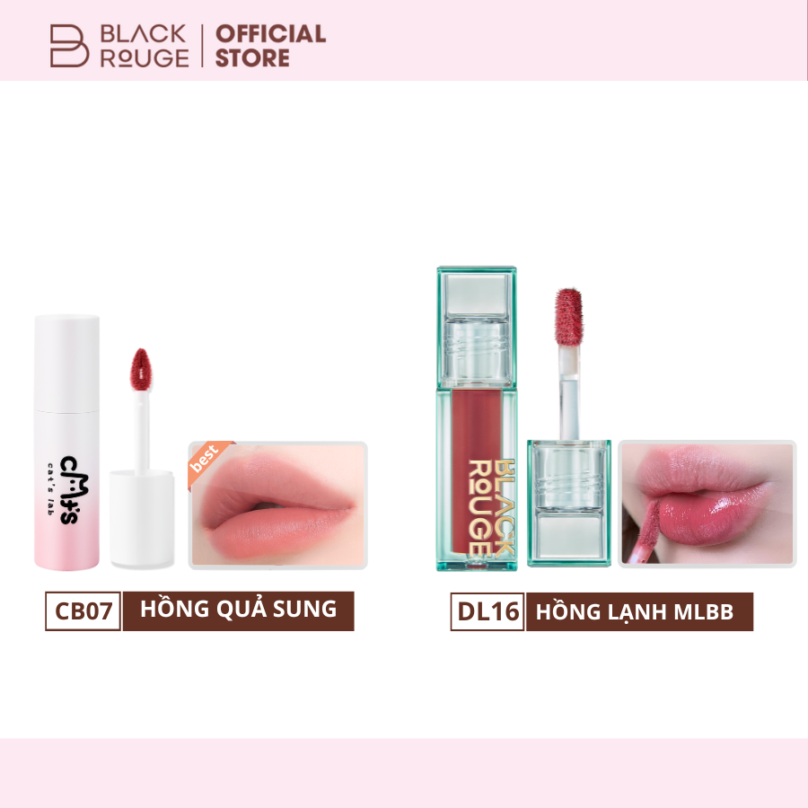 HỎA TỐC [SHINE BOX 1] Set Quà Tặng Black Rouge x Cat’s Lab – Box Son Chuẩn Gu