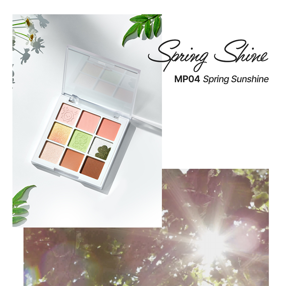 Bảng Phấn Mắt 9 Ô Màu Có Highlight Black Rouge Colordation Mood Palette - Weather Zip