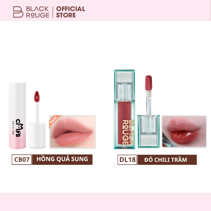 HỎA TỐC [SHINE BOX 1] Set Quà Tặng Black Rouge x Cat’s Lab – Box Son Chuẩn Gu