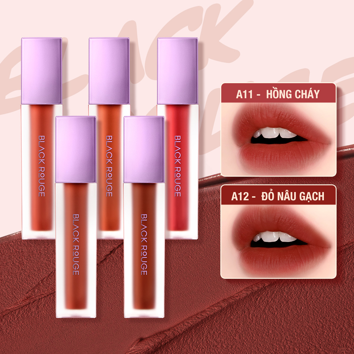 Son Kem Black Rouge Airfit Velvet Tint Ver 2 Mood Filter