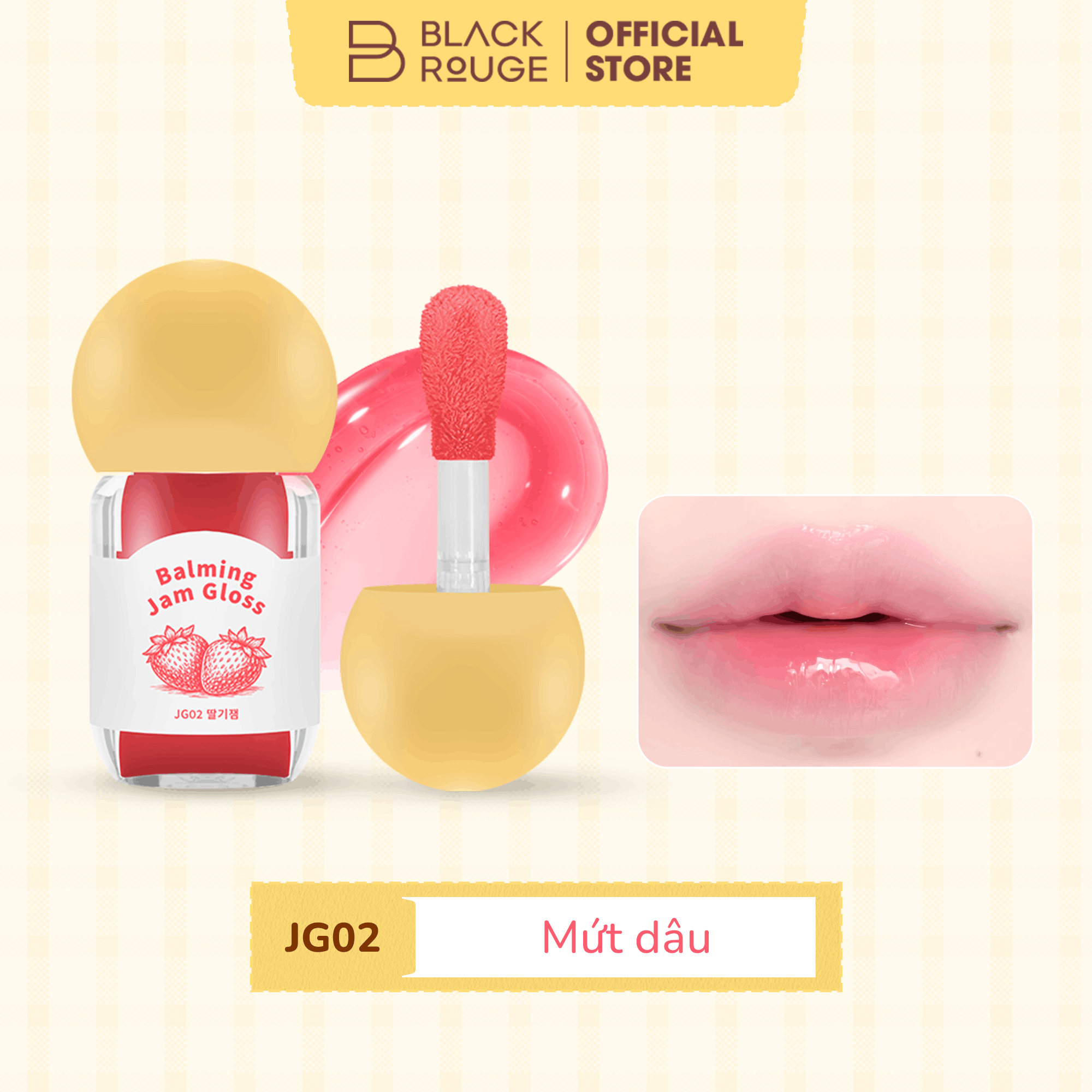 [MỚI] Son Bóng Dưỡng Ẩm Black Rouge Balming Jam Gloss - 3.2g