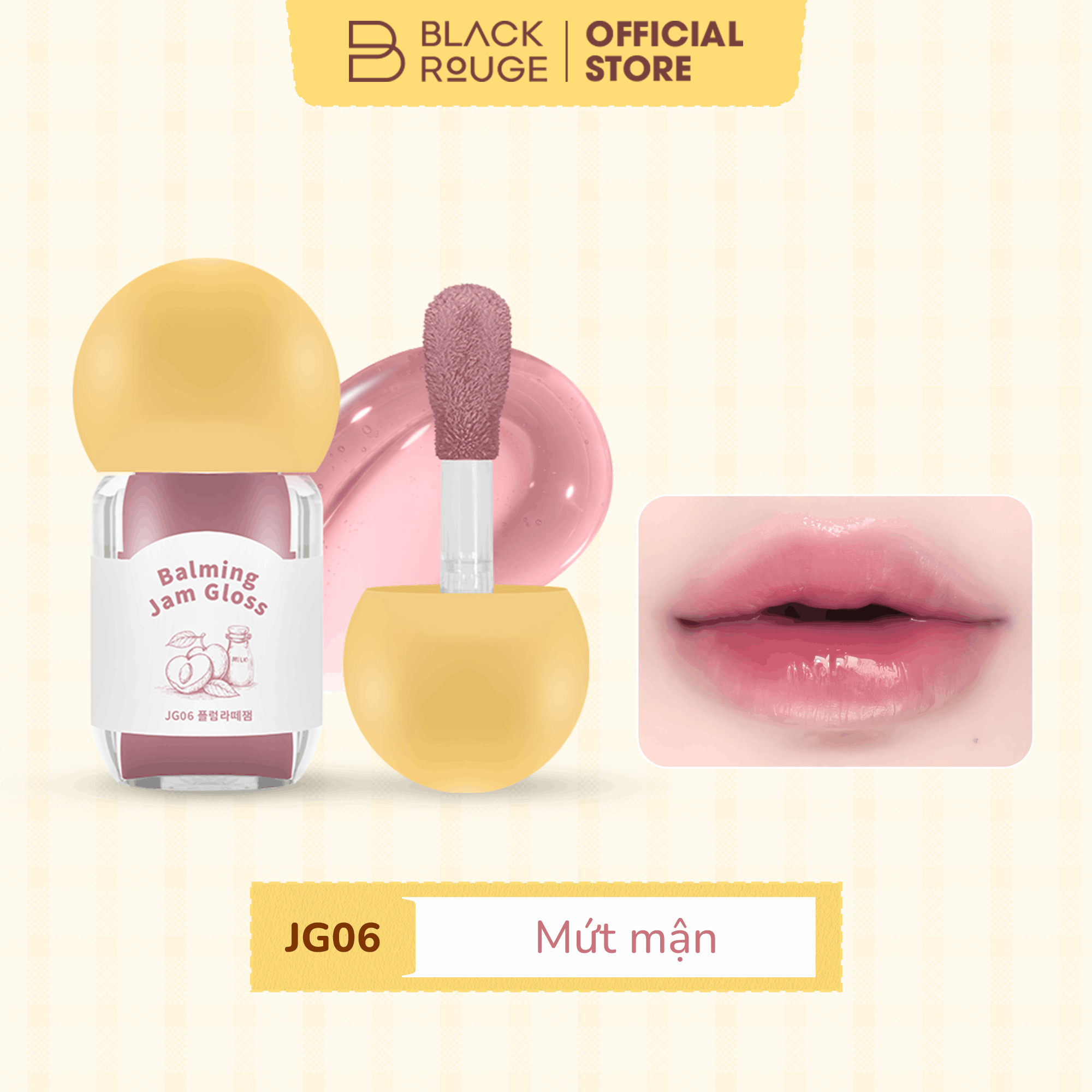 [MỚI] Son Bóng Dưỡng Ẩm Black Rouge Balming Jam Gloss - 3.2g