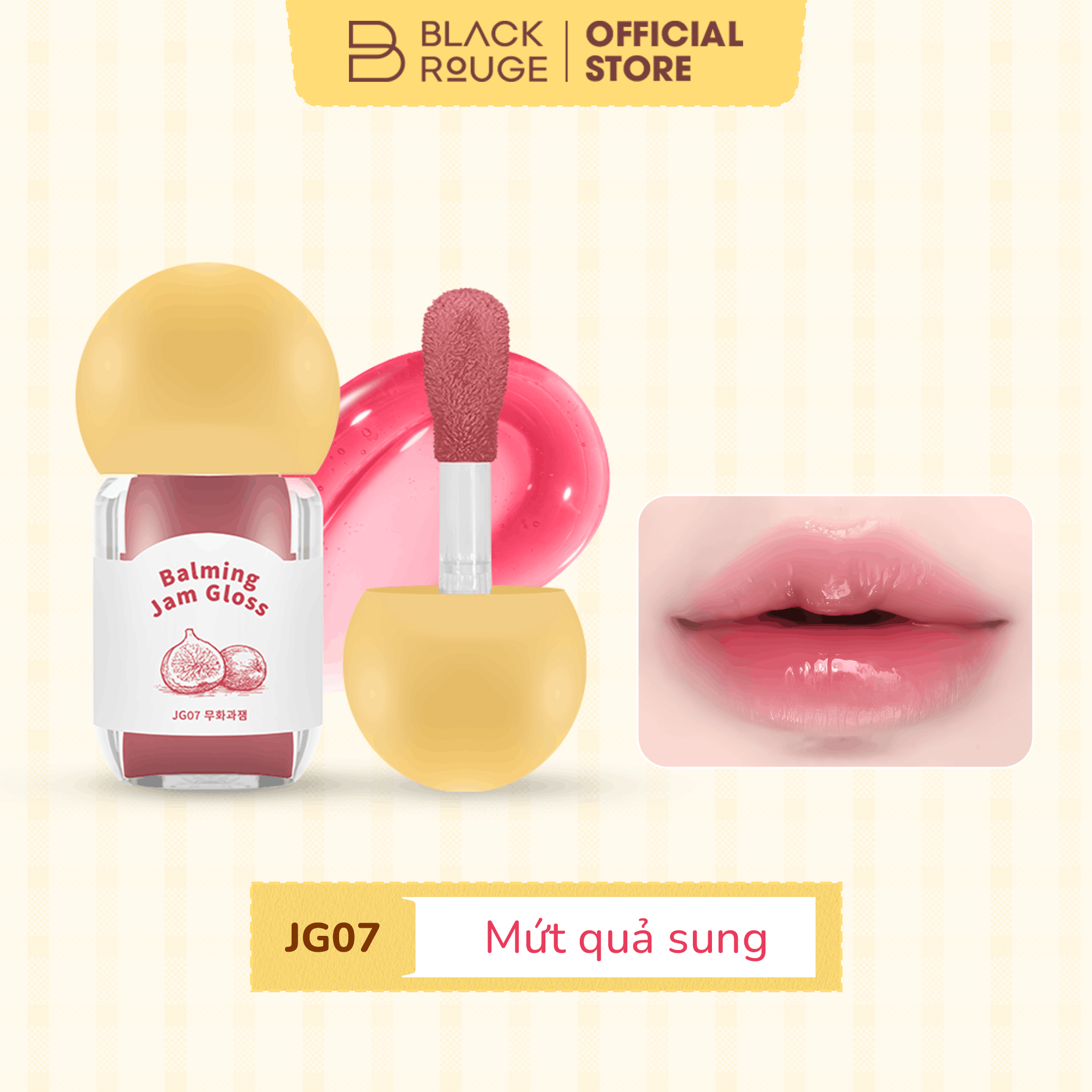[MỚI] Son Bóng Dưỡng Ẩm Black Rouge Balming Jam Gloss - 3.2g