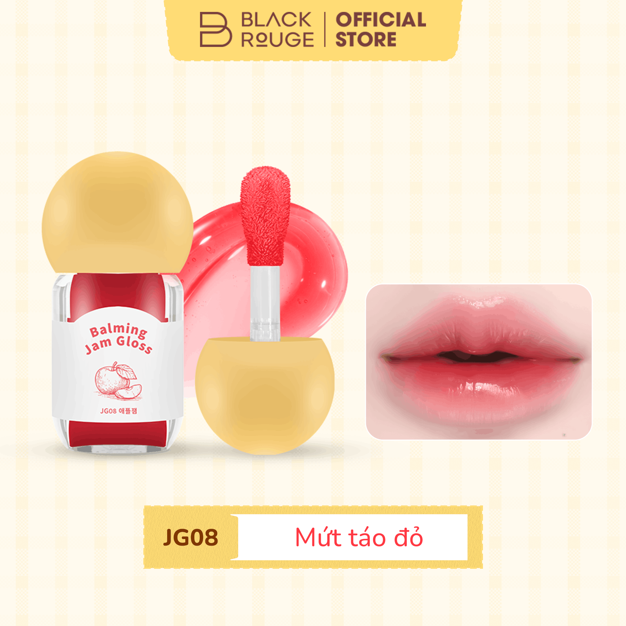 [MỚI] Son Bóng Dưỡng Ẩm Black Rouge Balming Jam Gloss - 3.2g
