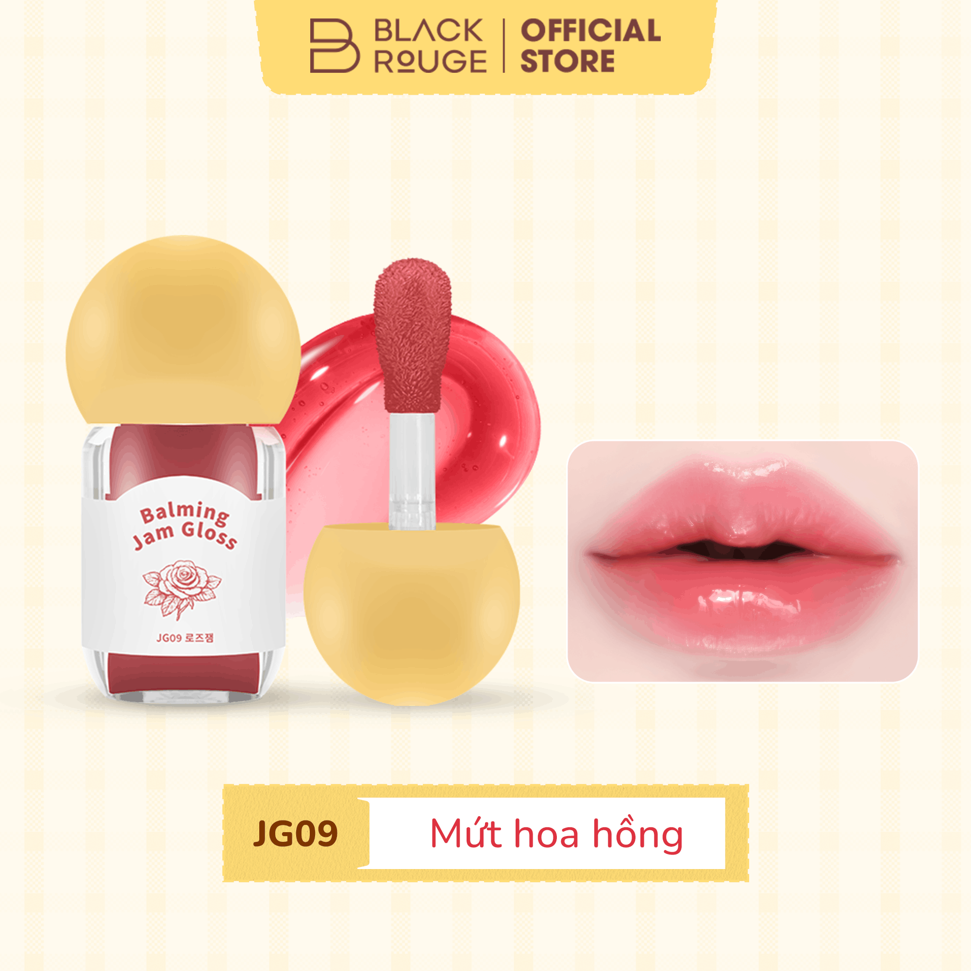 [MỚI] Son Bóng Dưỡng Ẩm Black Rouge Balming Jam Gloss - 3.2g