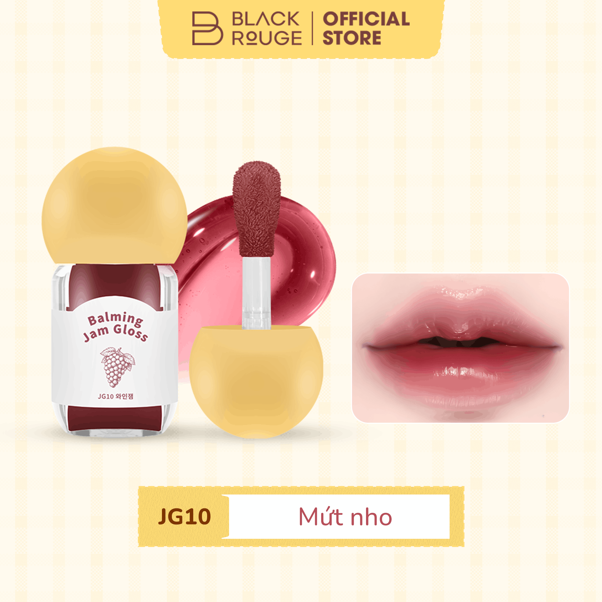 [MỚI] Son Bóng Dưỡng Ẩm Black Rouge Balming Jam Gloss - 3.2g