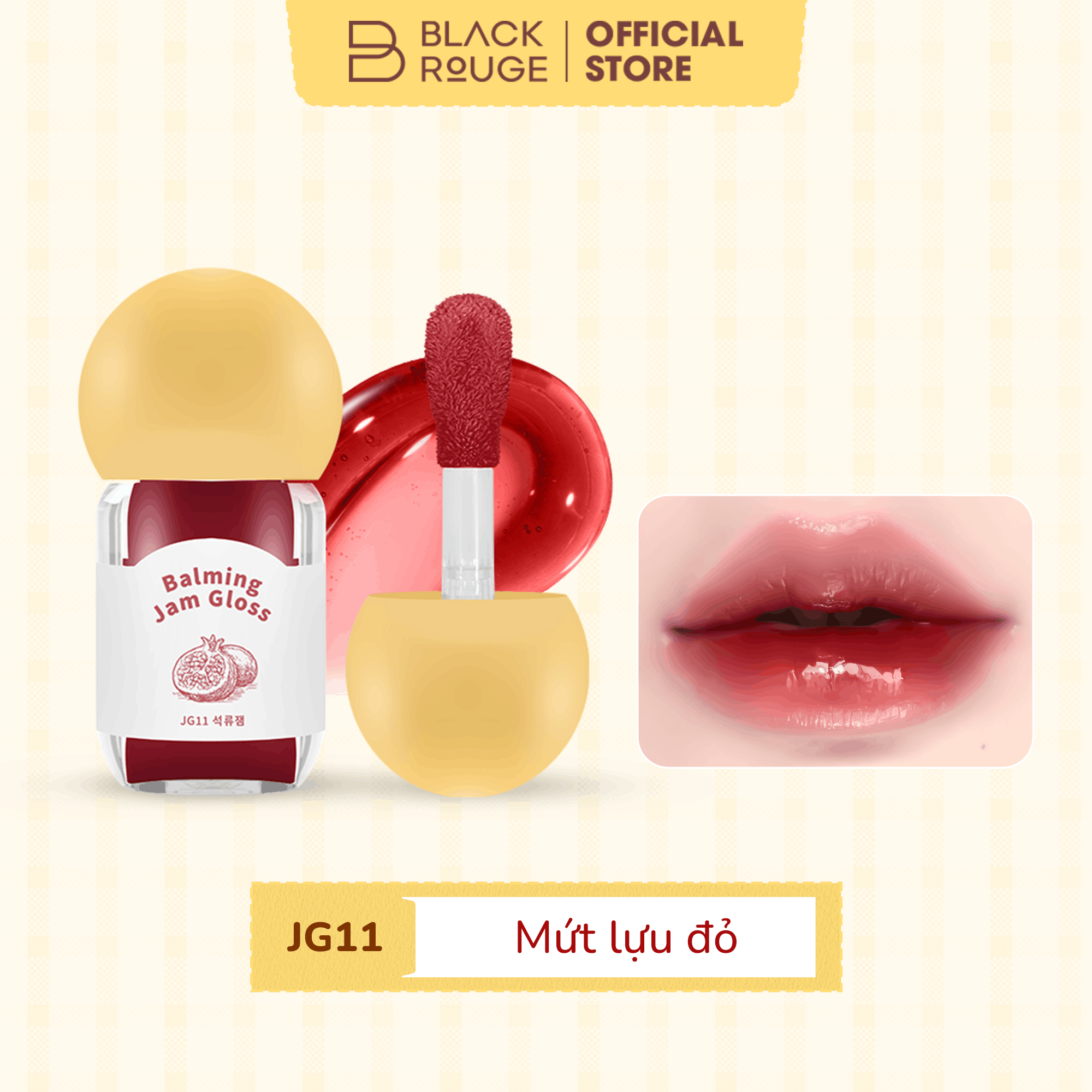 [MỚI] Son Bóng Dưỡng Ẩm Black Rouge Balming Jam Gloss - 3.2g
