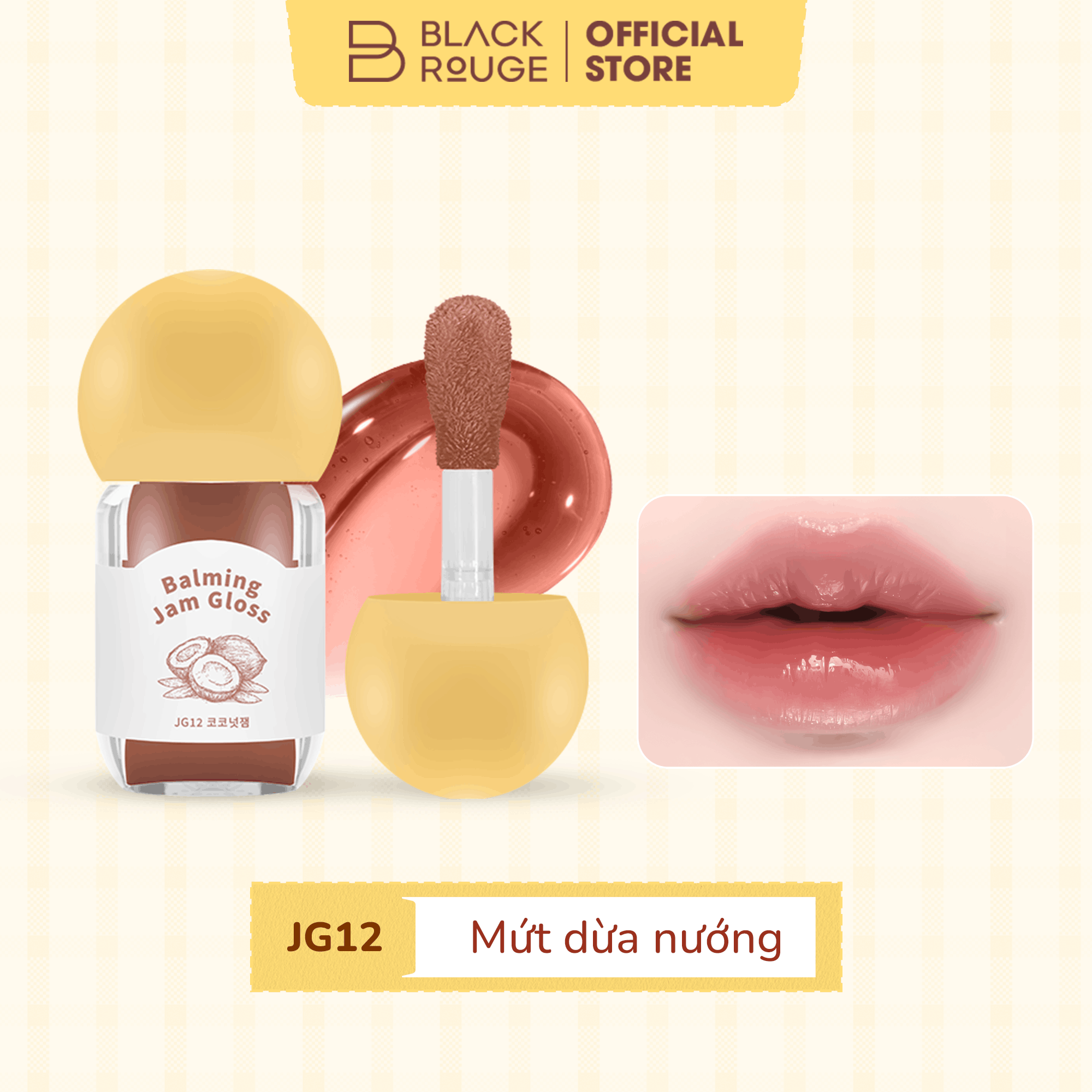 [MỚI] Son Bóng Dưỡng Ẩm Black Rouge Balming Jam Gloss - 3.2g