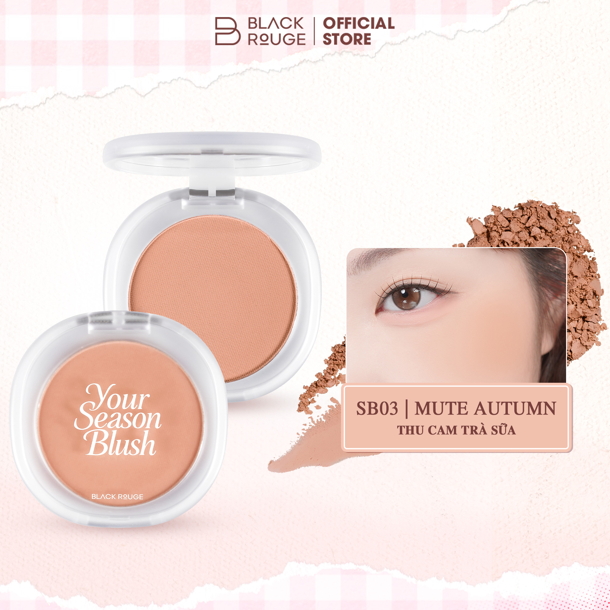 [MỚI] Phấn Má Hồng Back Rouge Mịn Lì Mỏng Nhẹ Your Season Blush - 5.1g
