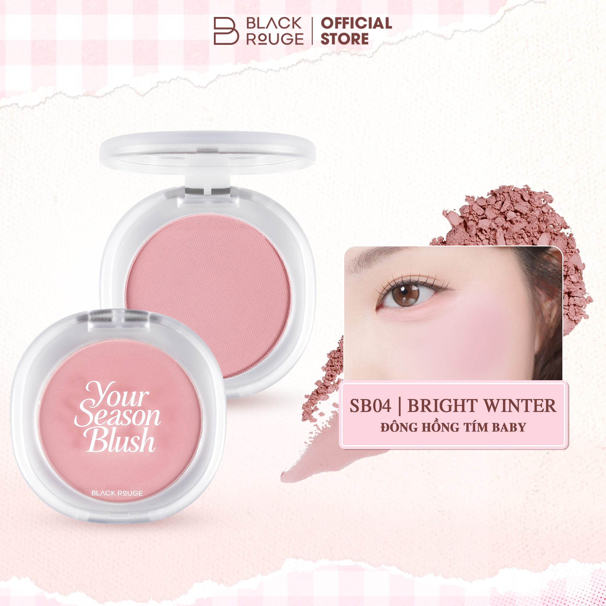 [MỚI] Phấn Má Hồng Back Rouge Mịn Lì Mỏng Nhẹ Your Season Blush - 5.1g