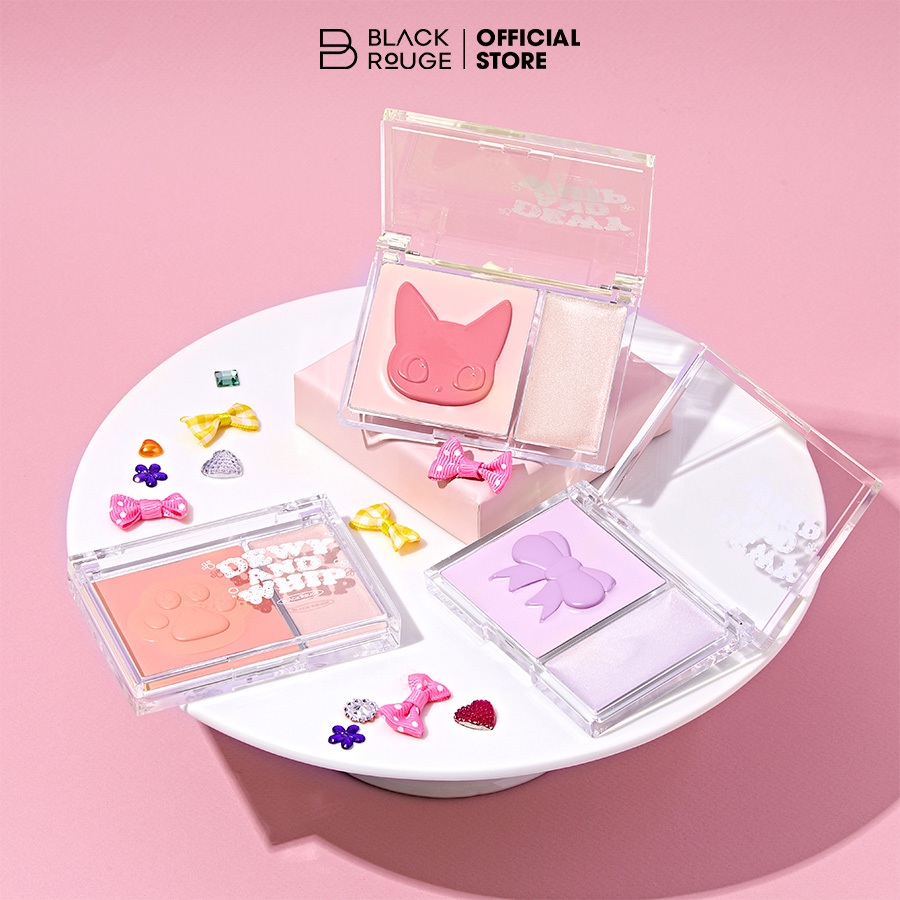 Má Hồng Kem Kèm Highlight Black Rouge Dewy Whip Cheek And Beam 75.1g