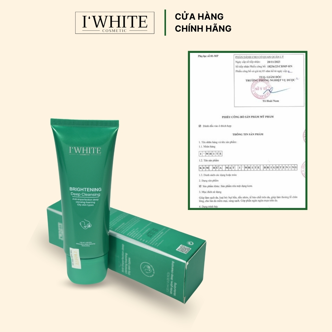 Kem rửa mặt I'White IW- 4001 (Dành cho da hỗn hợp và da dầu)