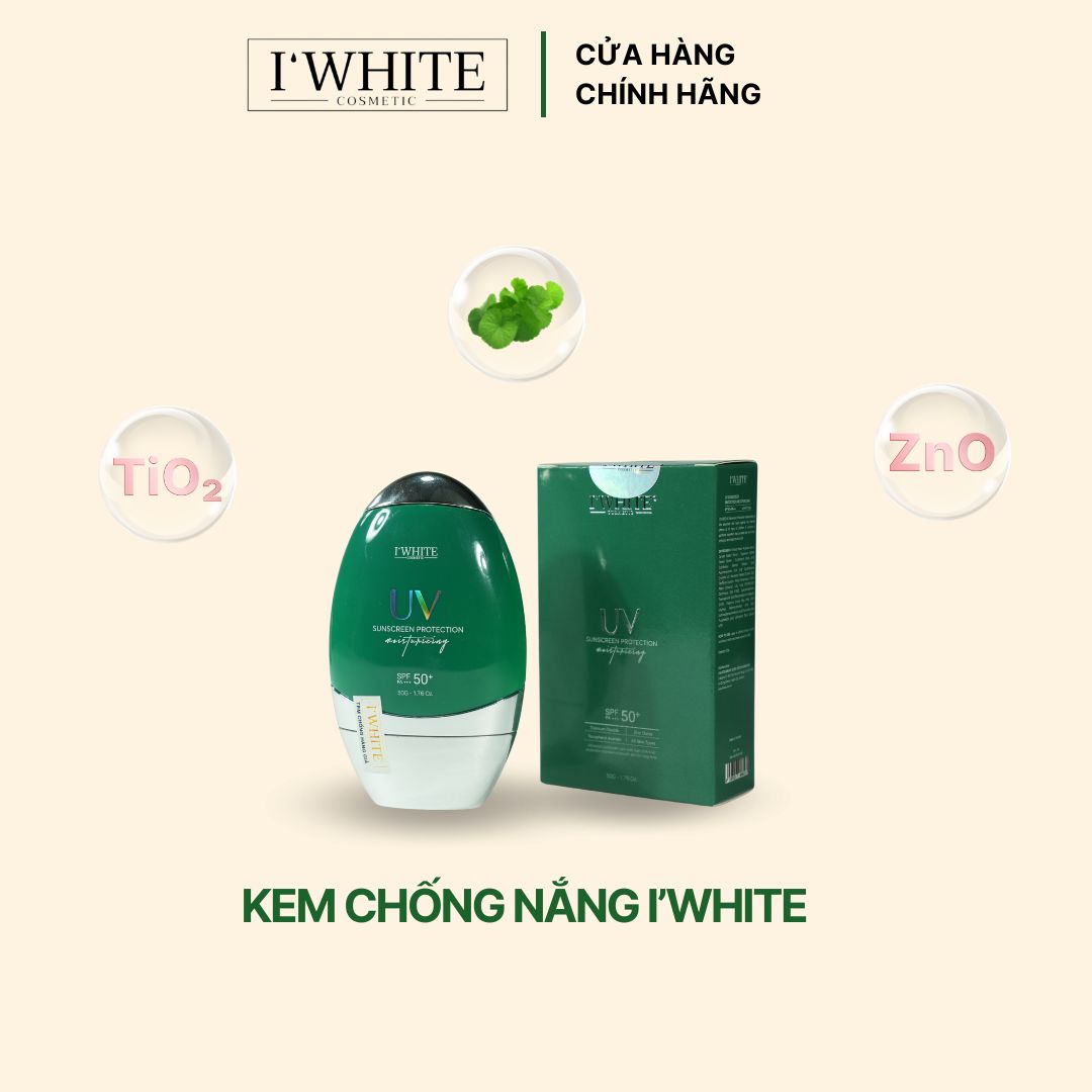 Kem chống nắng I'WHITE SPF 50/ PA+++ 50gr IW-411
