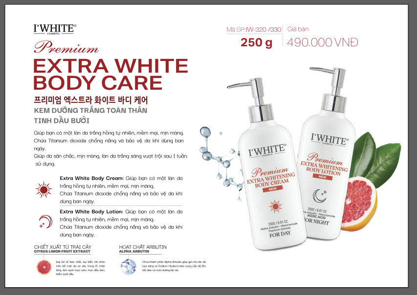 Kem body đêm IWHITE