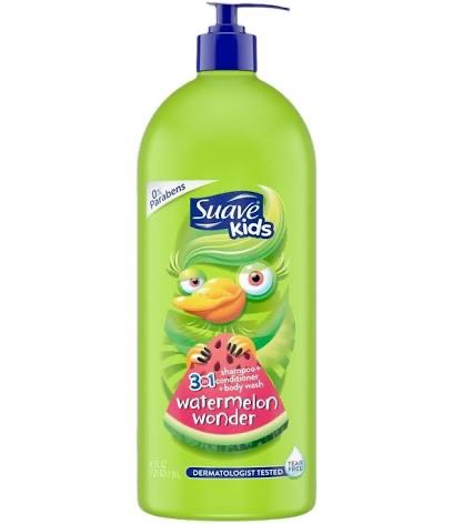 Sữa Tắm, Gội Và Xả Cho Trẻ Em Suave Kids Dưa Hấu 3In1 Watermelon Wonder 1,18lit (Chai)