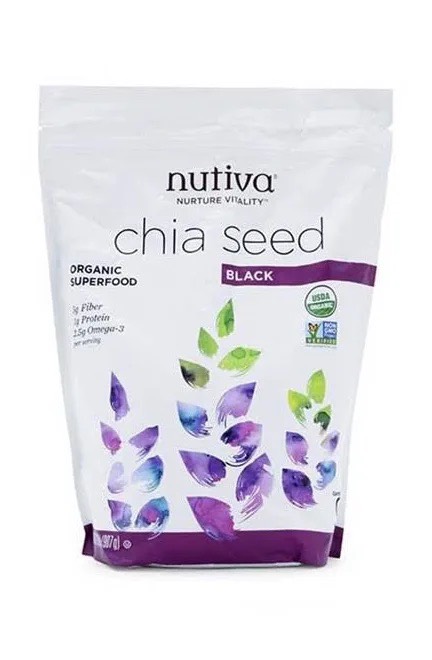 Hạt Chia Mỹ Trắng Nutiva Chia Seed Organic Superfood Black 907gr (Bịch)